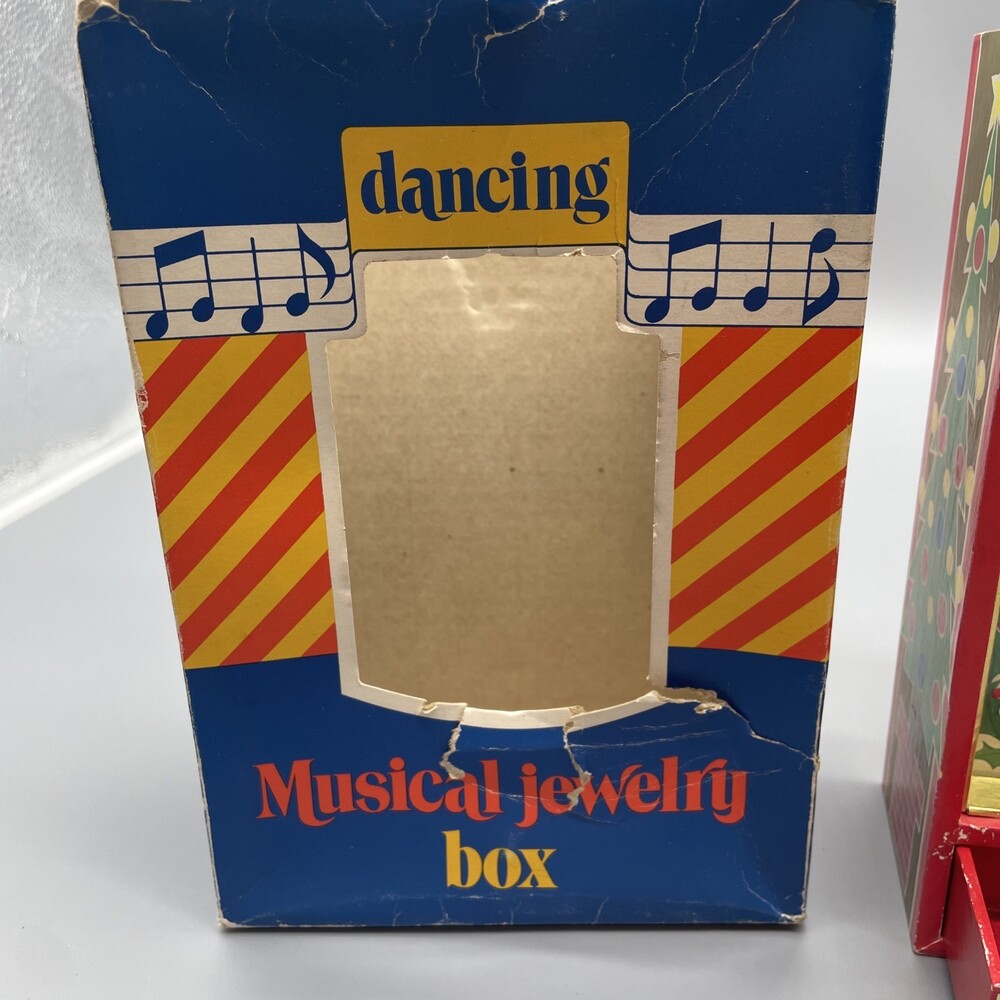 VINTAGE Otagiri DANCING SANTA & Reindeer - Jingle Bells MUSIC BOX 1979 - Picture 11 of 16